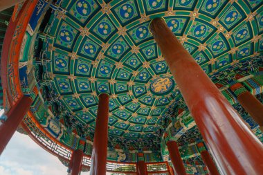 Pekin, Çin - 2 Mayıs 2025 Cennet Tapınağı 'ndaki efsanevi pavyon. Yüksek kalite fotoğraf