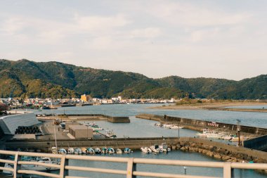 Shikoku, Japonya - 10 Ağustos 2025 Usa Bay. Yüksek kalite fotoğraf