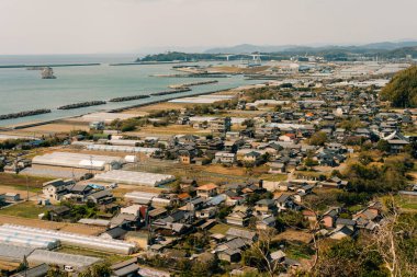 Zenjibuji, Temple 'dan Kochi Sahili' ne Panoramik Manzara. Yüksek kalite fotoğraf