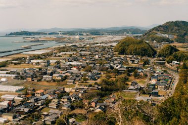 Zenjibuji, Temple 'dan Kochi Sahili' ne Panoramik Manzara. Yüksek kalite fotoğraf