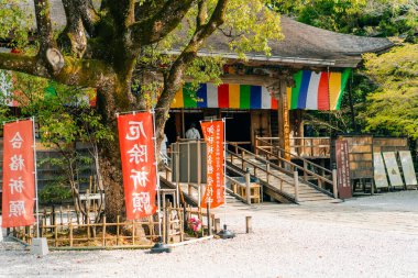  Tokushima, Japonya - 2 Mayıs 2025 No.31 Chikurin Tapınağı Shikoku haccında. Yüksek kalite fotoğraf