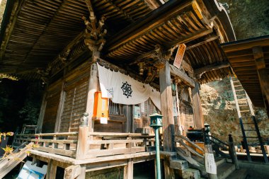 Shikoku, Japonya - 2 Mayıs 2025 No. 45 Iwaya Tapınağı, Shikoku haccında. Yüksek kalite fotoğraf