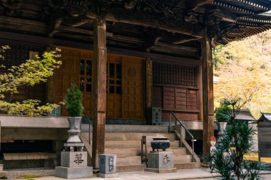 Shikoku, Japonya - 2 Mayıs 2025 Sankaku ij Tapınağı No. Shikoku haccında 65 kişi. Yüksek kalite fotoğraf