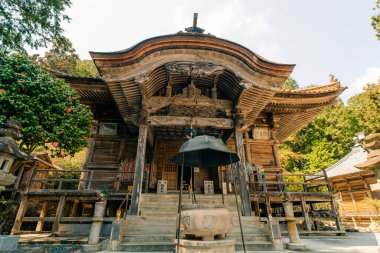 Shikoku, JAPAN - 2 Mayıs 2025 No.43 Meiseki Tapınağı, Shikoku haccında. Yüksek kalite fotoğraf