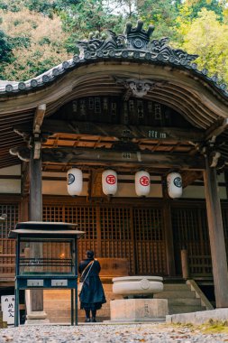 Shikoku, JAPAN - 2 Mayıs 2025 Temple 64, Maegamiji Shikoku haccında. Yüksek kalite fotoğraf