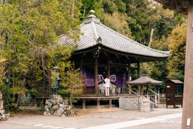 Shikoku, Japonya - 2 Mayıs 2025 No. 50 Hantaji Tapınağı, Shikoku haccında. Yüksek kalite fotoğraf