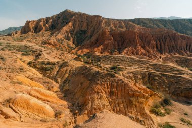 Fairytale canyon Skazka in Kyrgyzstan. High quality 4k footage