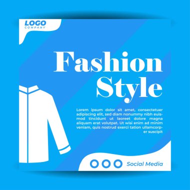 Moda ürünleri için sosyal medya pazarlama postası tasarım şablonu