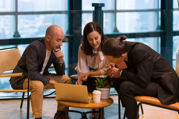 Business Consultation Business Team Business Team People Discussing Working Space — Stock Photo, Image