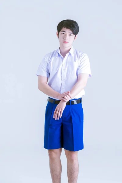 Back School Thai Students Boy Wrist Injury — Stock Photo, Image