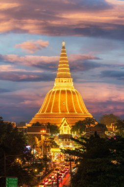 Phra Pathom Chedi,  The tallest stupa chedi in the world at Nakhon Pathom, Thailand. clipart