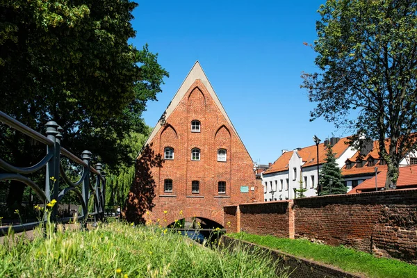 Antiguo Molino Agua Ladrillo Gdansk — Foto de Stock