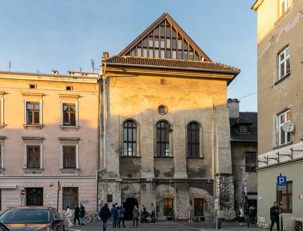 Krakau Polen November 2022 Historisch Gebouw Van Hoge Synagoge Joodse — Stockfoto