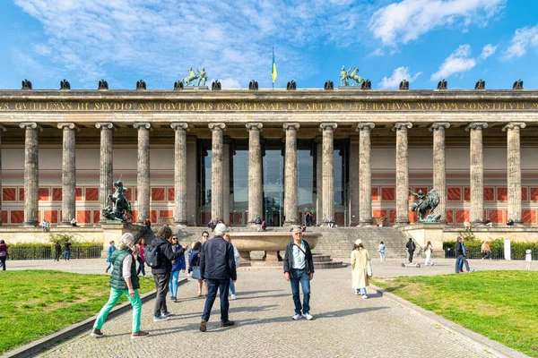 Berlin Tyskland September 2022 Klassisk Fasad Altes Museum Ett Gammalt — Stockfoto