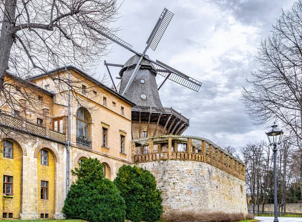 stock image Old wind mill in the Potsdam palace