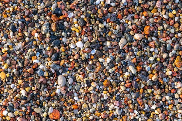 Красочные Камни Берегу Моря — стоковое фото