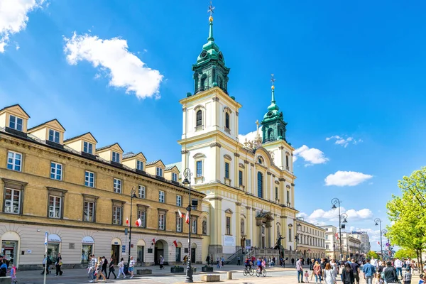 Varsovia Polonia Mayo 2022 Paisaje Urbano Vacaciones Del Distrito Histórico —  Fotos de Stock