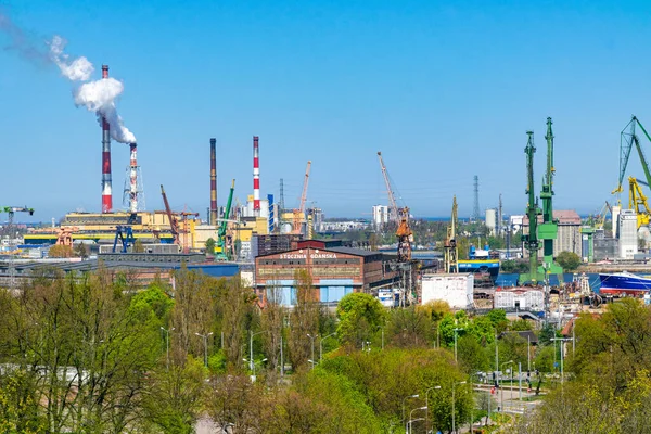 Danzig Polen Mai 2023 Alte Werft Danzig Polen Baustelle Und — Stockfoto
