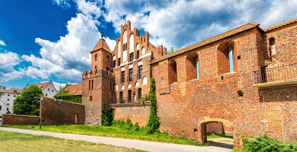 Древний Разрушенный Тевтонский Замок Торуни Лицензионные Стоковые Изображения
