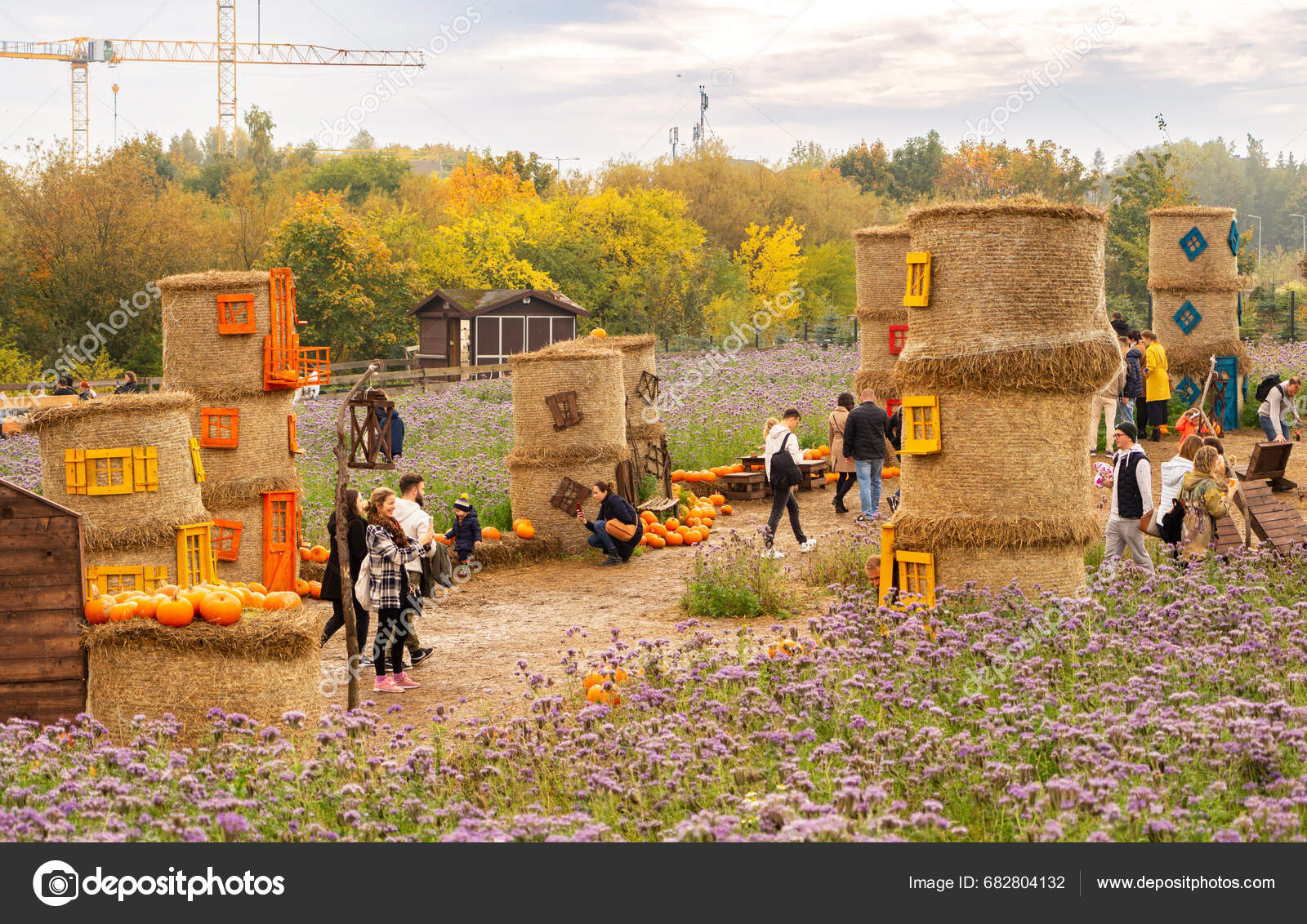 Gdansk Poland October 2023 Traditional Village Harvest Festival