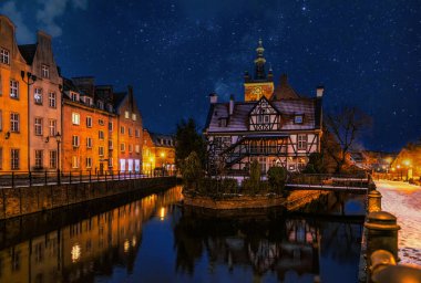 Old miller's house and watermill in Gdansk