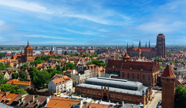 Gdansk 'ta Manzaralı Yaz Panoraması