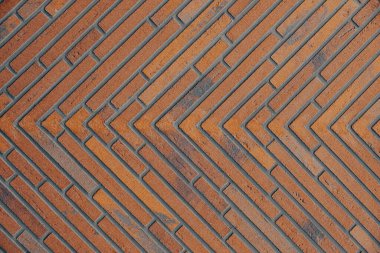 Klasik kırmızı tuğla duvar arkaplanı ve dokusu