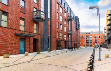 Yeni evler inşa ediliyor. Yeni konut binası 