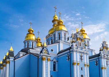 Ukrayna, Kyiv 'deki St. Michael' s Altın Kubbeli Katedrali