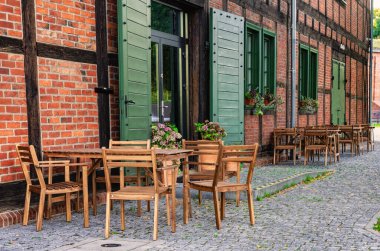 Gdansk 'taki güzel kaldırım kafesi