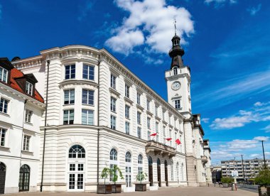 Varşova şehir merkezindeki güzel tarihi mimari