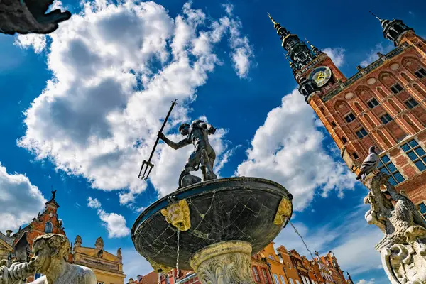 Gdansk, Polonya Neptün Çeşmesi