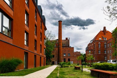 Gdansk 'ta Uphagen avlusu, tarihi konum ve mimari