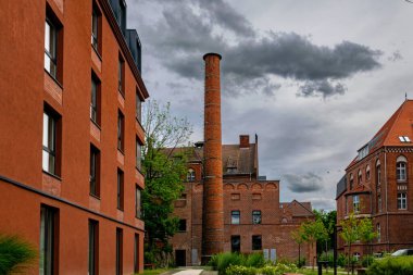 Gdansk 'ta Uphagen avlusu, tarihi konum ve mimari