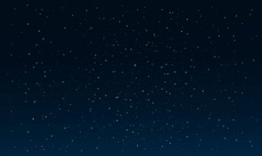 Açık gece gökyüzünde parlak yıldızlı Galaksi arkaplanı