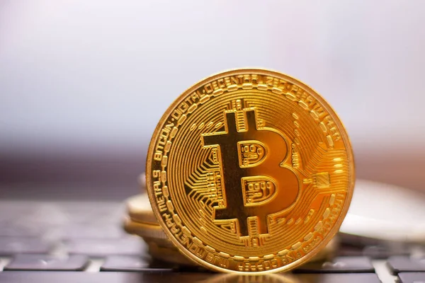 Future Money Bitcoin Technology Dalam Bahasa Inggris Investasi Era Digital — Stok Foto