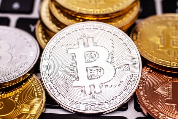 Future Money Bitcoin Technology Inglés Invertir Era Digital —  Fotos de Stock