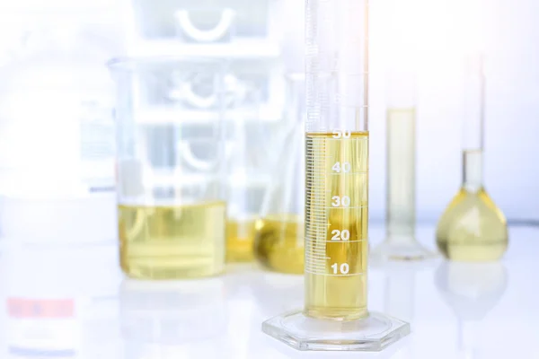 Químico Vidro Químico Laboratório Indústria Produtos Químicos Usados Análise — Fotografia de Stock