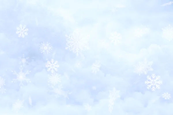 Рождественский Боке Фона Белого Снега Снежный Фон — стоковое фото