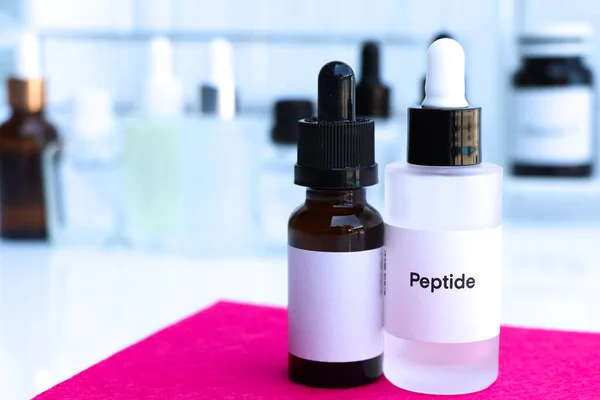 peptide in a bottle, chemical ingredient in beauty product, skin care products