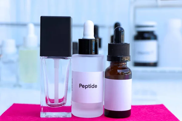peptide in a bottle, chemical ingredient in beauty product, skin care products