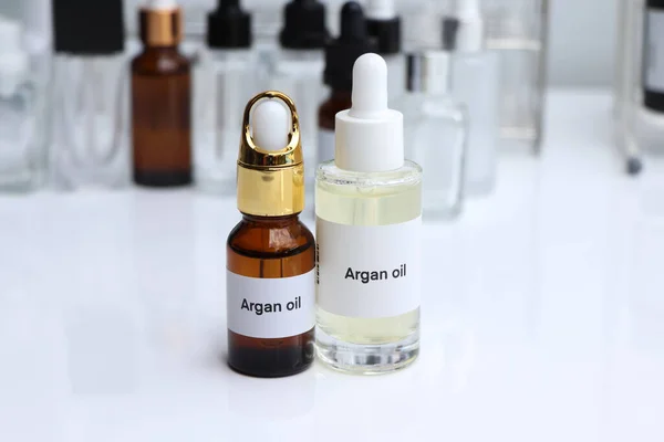 argan oil in a bottle, chemical ingredient in beauty product, skin care products