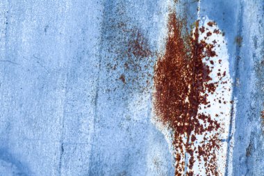Eski metal yüzeyde kırmızı pas, kalıp veya arkaplan 