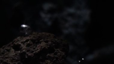 Suyun altındaki ve hareket eden ışık bokeh, duvar kağıdı arkaplan ve boş alan
