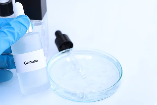 glycerin in a bottle, chemical ingredient in beauty product, skin care products