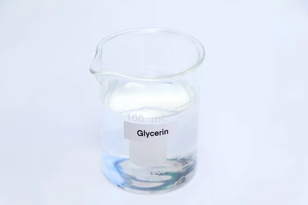 Glicerina Vidrio Química Laboratorio Industria — Foto de Stock