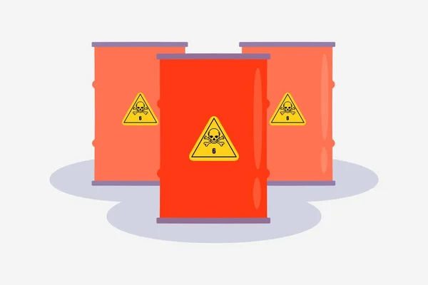 illustration, The toxic symbol on chemical products, dangerous chemicals in industry or laboratory