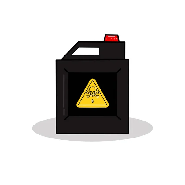 illustration, The toxic symbol on chemical products, dangerous chemicals in industry or laboratory