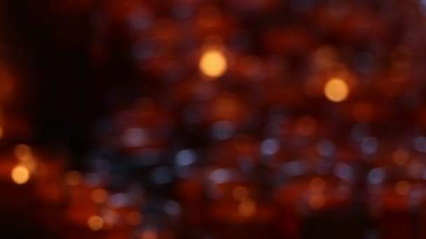 Розмиття Боке Свічкове Світло Темряві Релігія Віра Свічкове Світло Фон — стокове відео