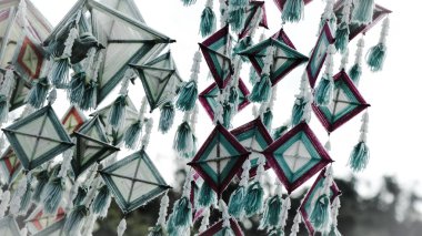 Örümcek ağı, Tayland 'daki Isan halkının batıl inançlarının, dinin ve inancın sembolü.